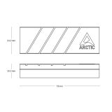 Arctic M2 Pro Silver Gümüş M.2 2280 SSD Soğutucu (ACOTH00002A) görsel 10