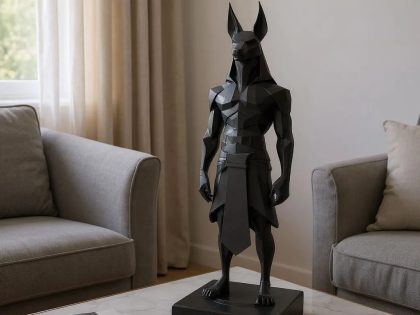 Low Poly Anubis Heykeli