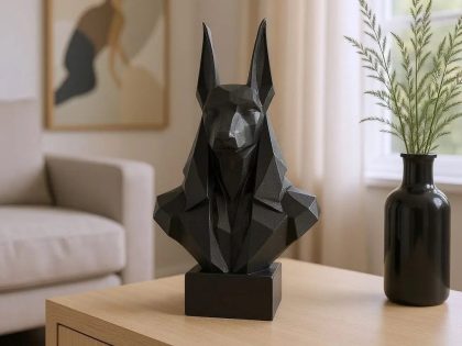 Low Poly Anubis Büstü