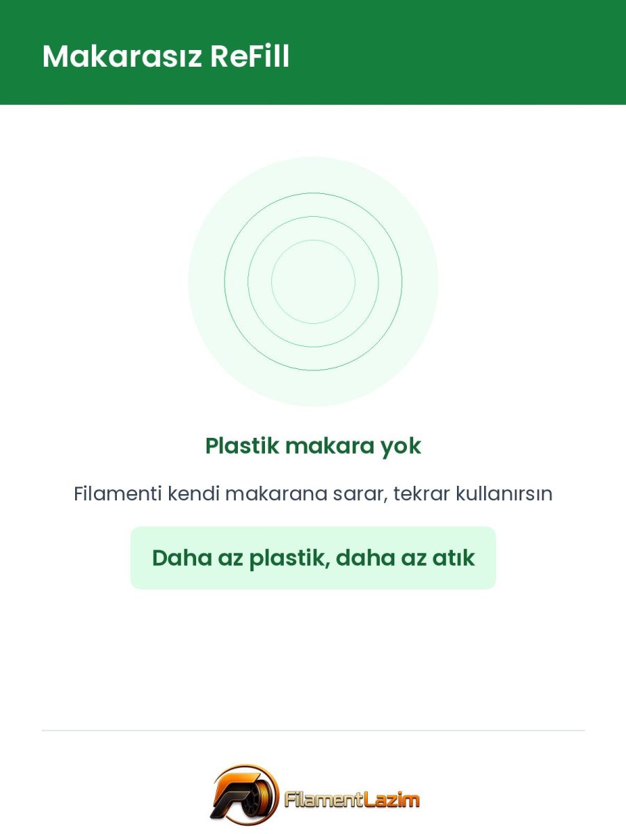 ROSA3D ReFill PLA Starter 1.75mm 1kg 3D Yazıcı Filamenti - Turuncu