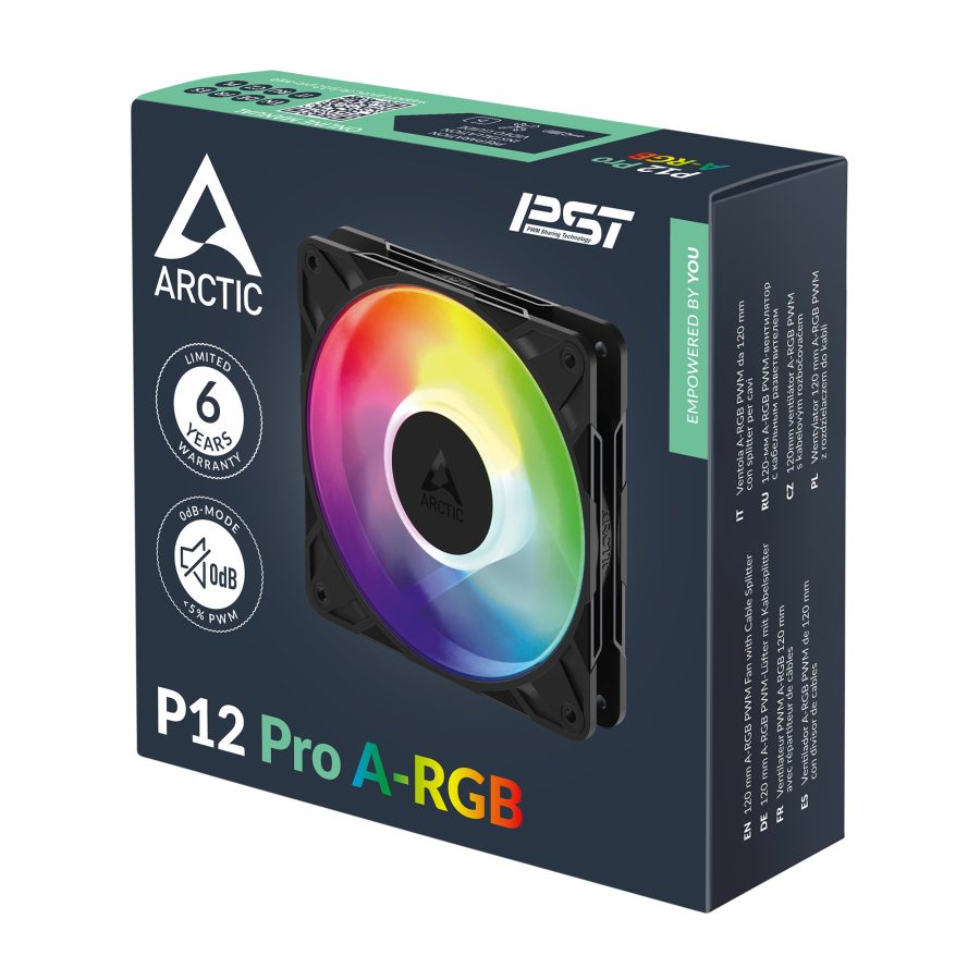 Arctic P12 Pro A-RGB 120 mm PWM Aydınlatmalı Kasa Fanı (ACFAN00309A)