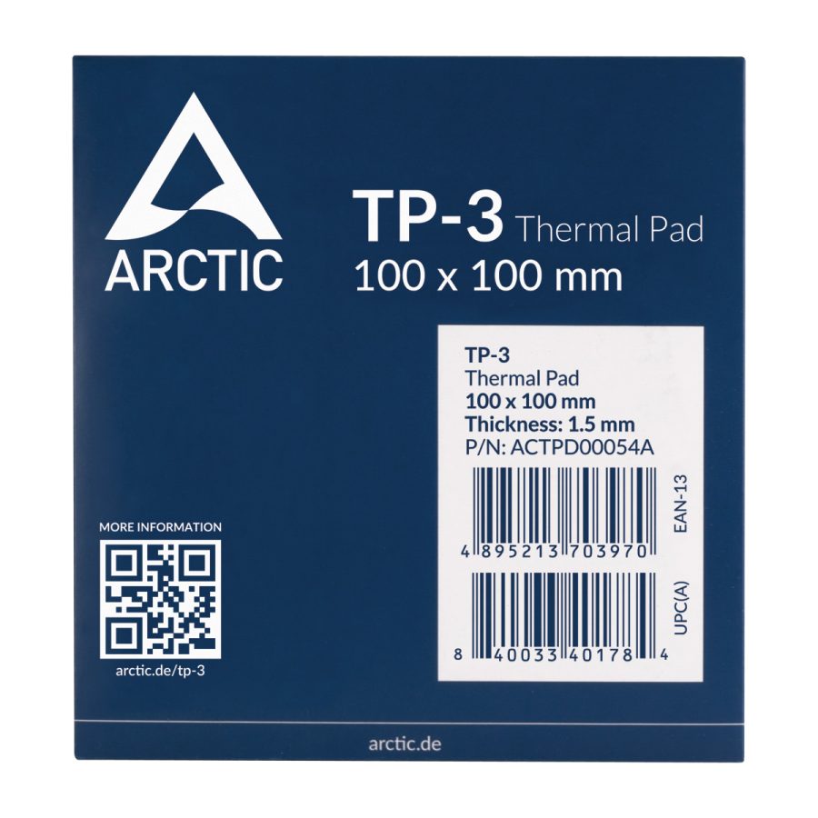 Arctic TP-3 100 x 100 x 1,5 mm Termal Pad (ACTPD00054A)