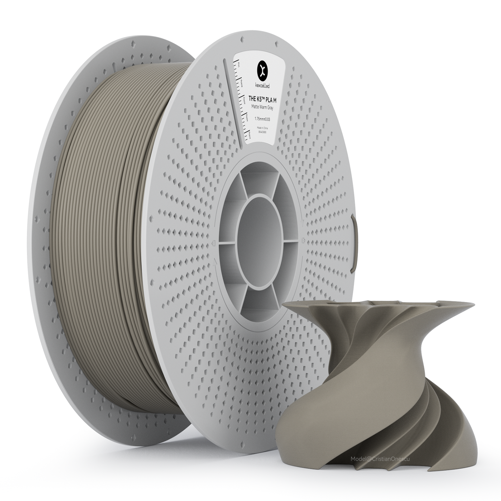 Kexcelled THE K5™ PLA M Sıcak Gri 1,75mm 1kg